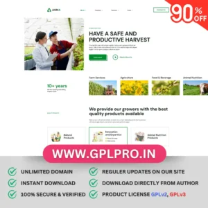 Agria - Agriculture WordPress Theme